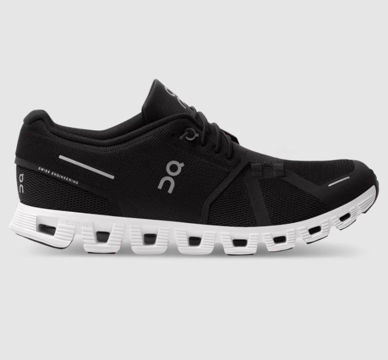 On Running | For Men Cloud 5-Black | White