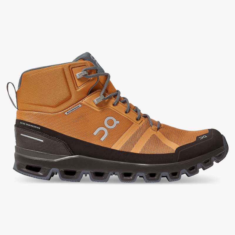 On Running | For Men Cloudrock Waterproof-Pecan | Brown