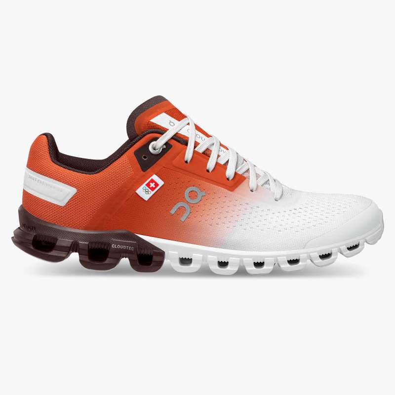 On Running | For Women Cloudflow Swiss Olympic-Swiss Olympic Rust | White